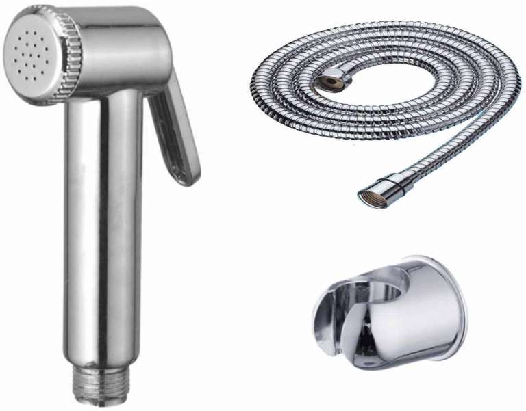 Kaveri Health Faucet Solo with C.P Hook and 1.5m C.P Shower Tube