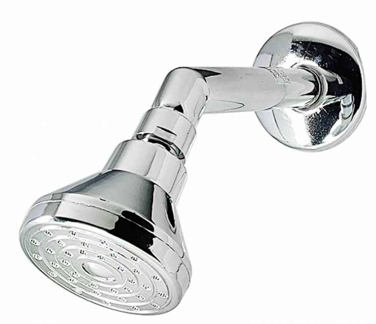 Overhead Shower Globe with 7" Inch Round Shower Arm and C.P Flange