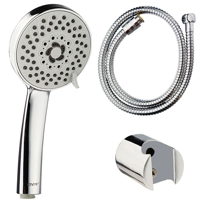 Hand Shower Dixcy with 1m C.P Shower Tube and ABS Hook