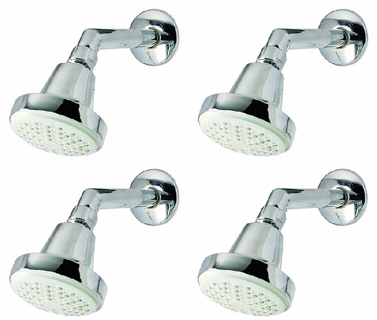 Overhead Shower Mark with 7" inch round shower arm and C.P Flange (Set of 4)