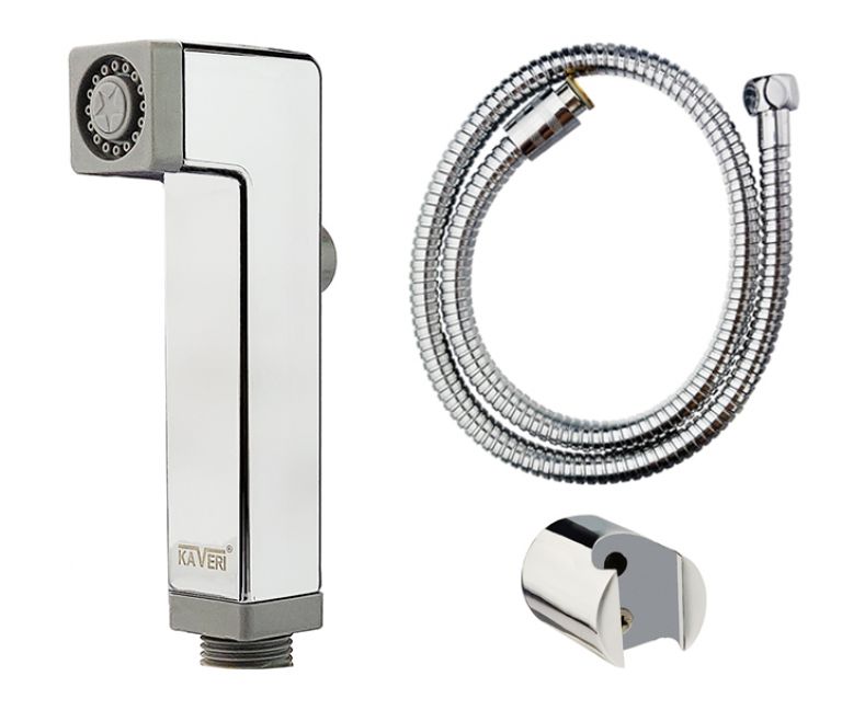 Kaveri Health Faucet Set Clarion with 1m Shower Tube and Brass Hook